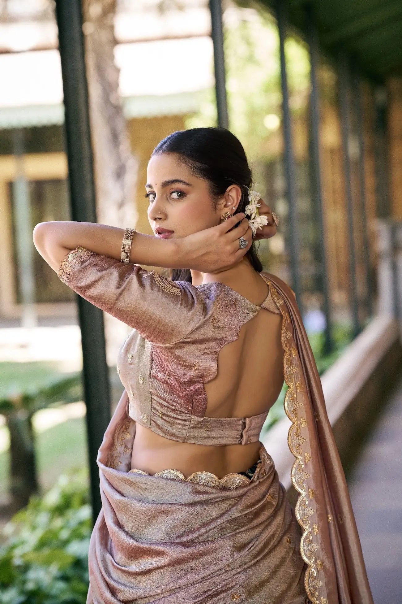 Forest Green Kalamkari Lehenga Choli