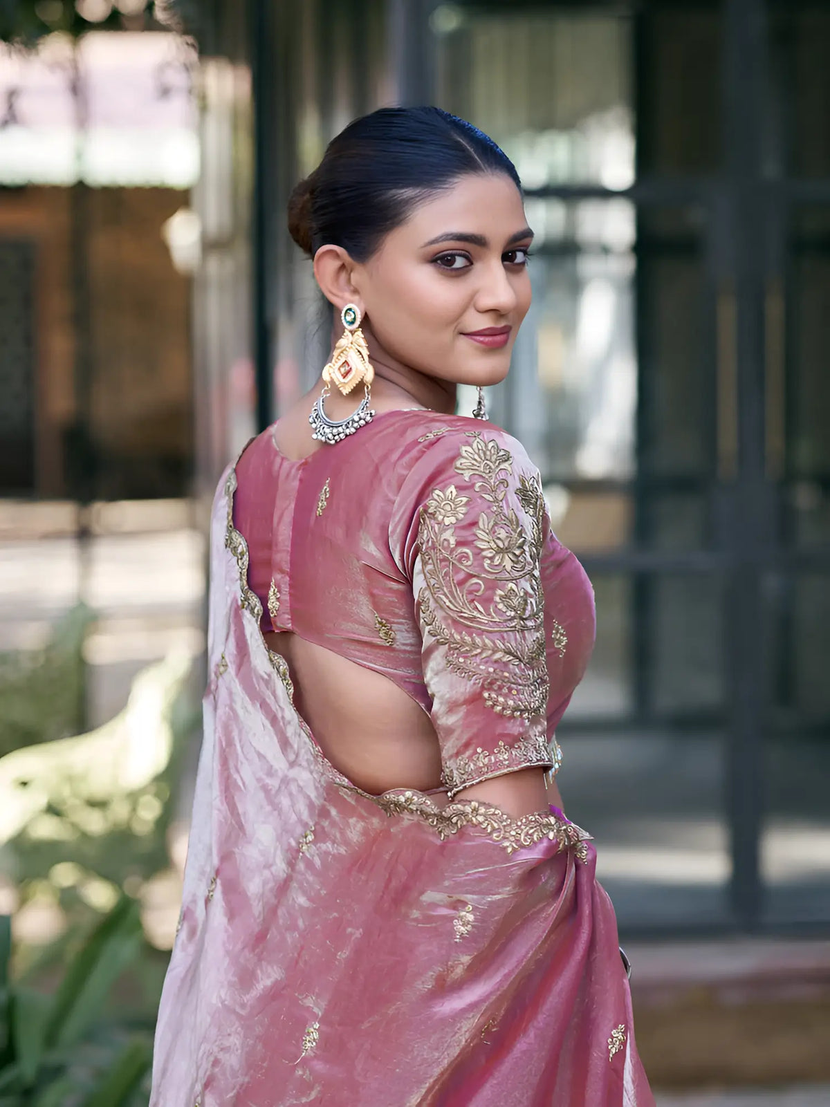 Blush Pink Fendi Embroidery Lehenga Choli