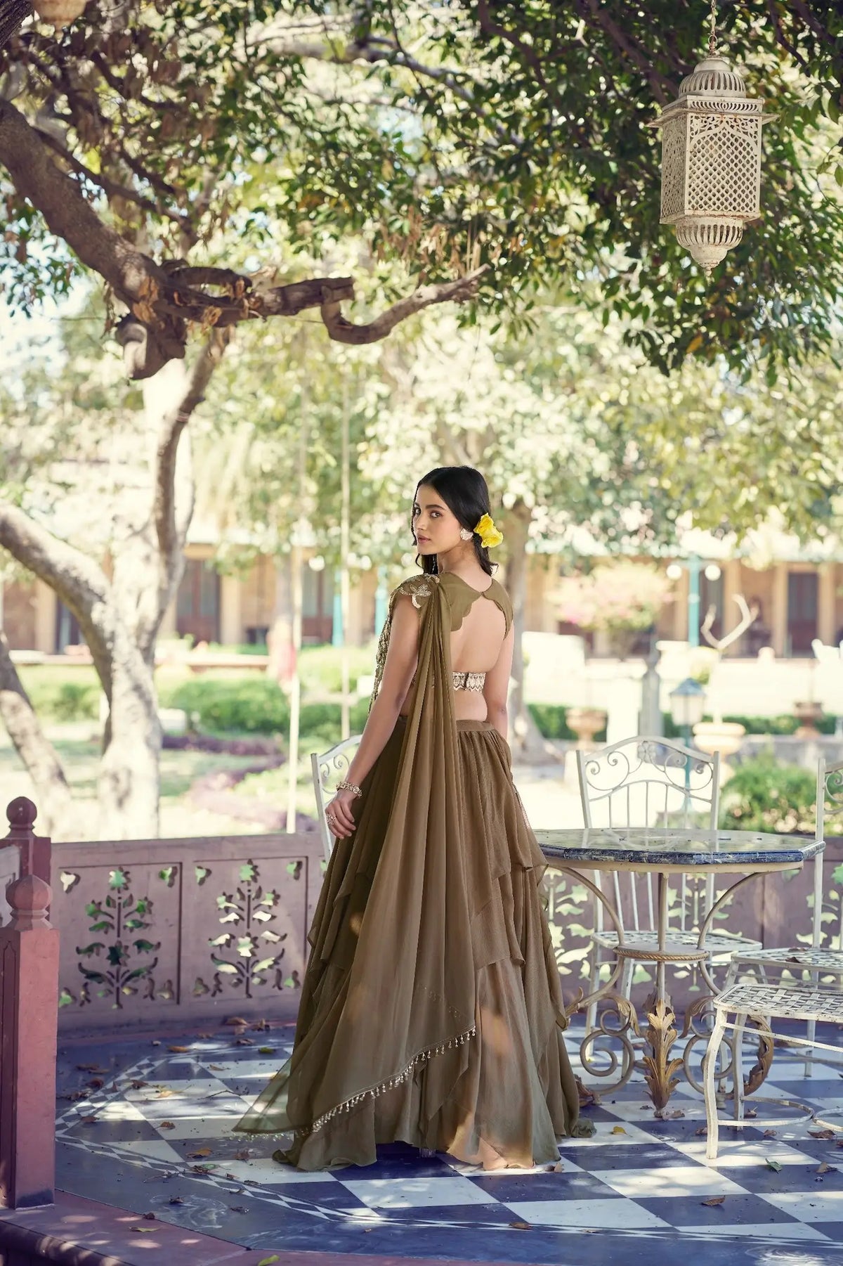 Coffee Brown Stylish Lehenga Choli