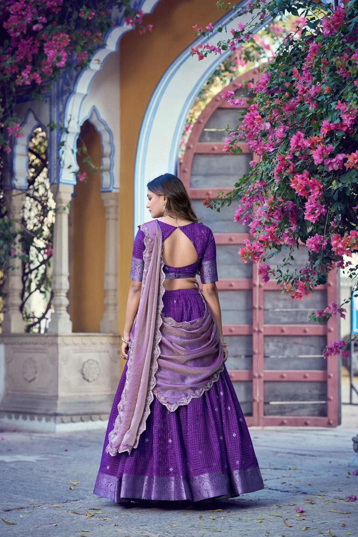 Iris Purple South indian Lehenga Choli