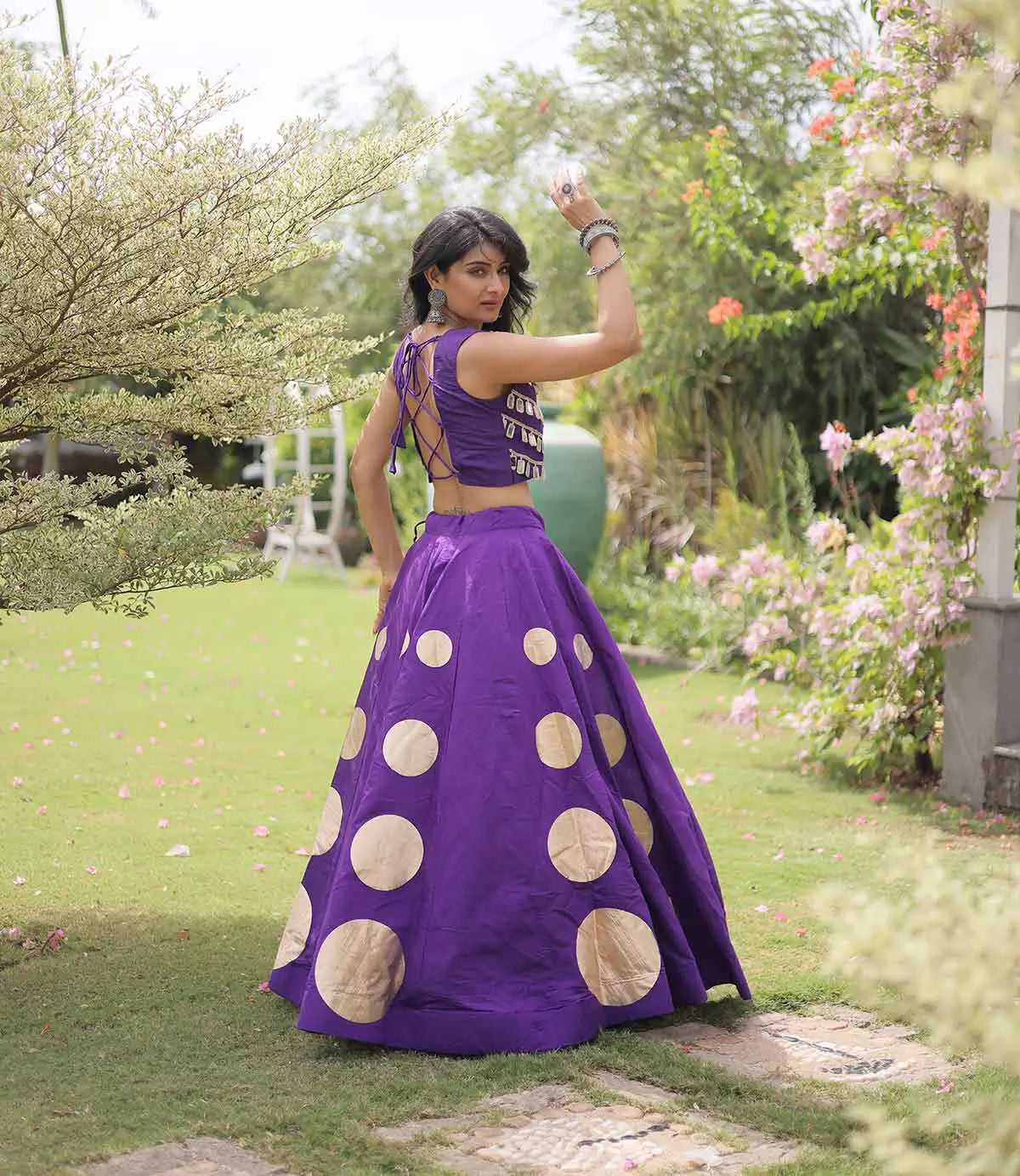 Purple Designer Navaratri Lehenga Choli