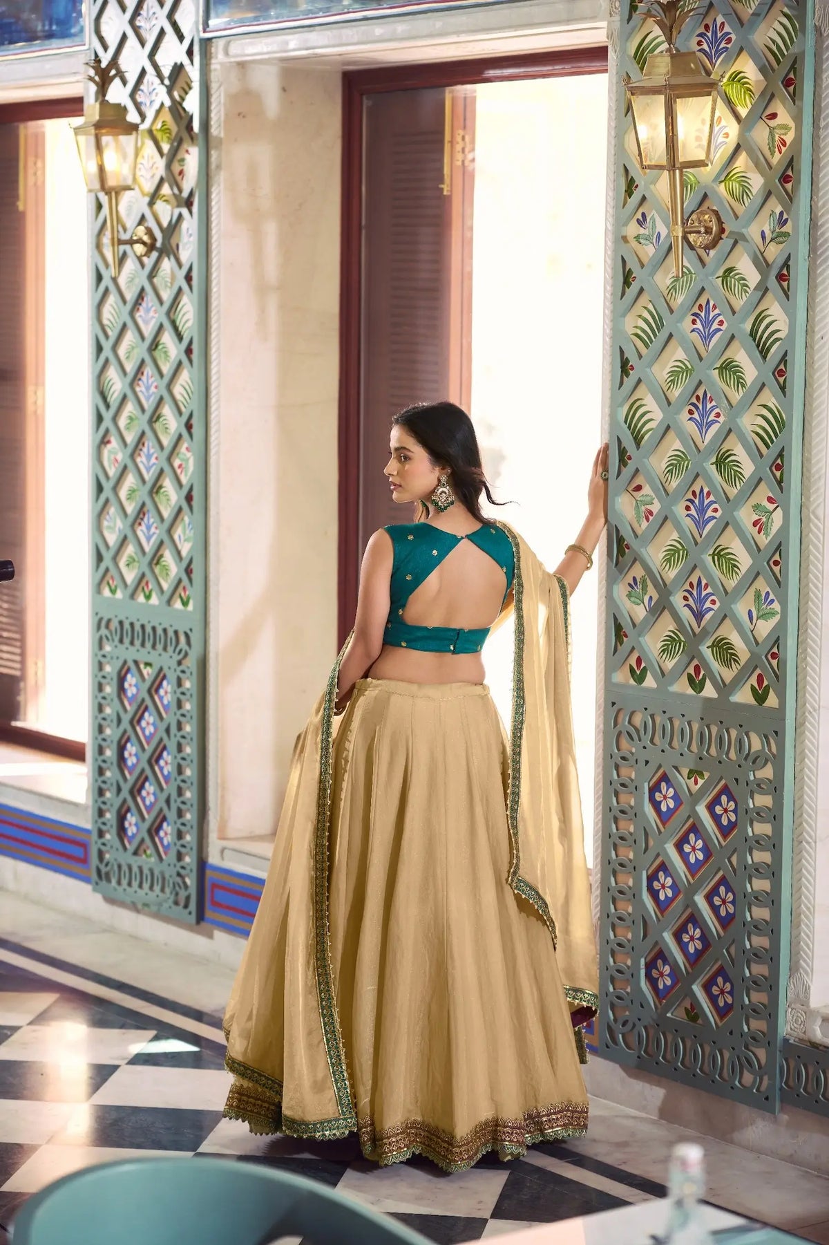 Warm Beige Embroidery Lehenga Choli