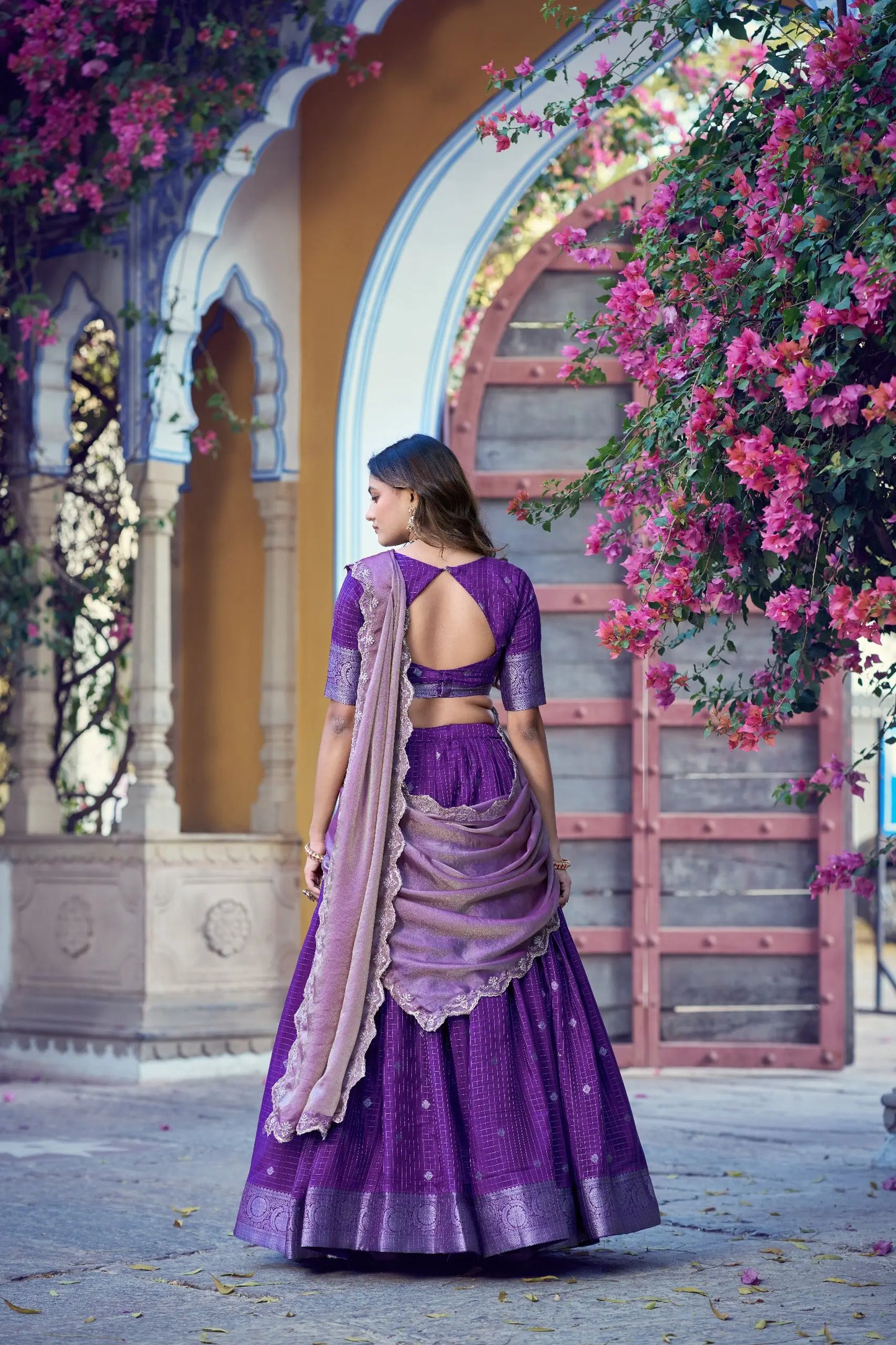 Iris Purple South indian Lehenga Choli