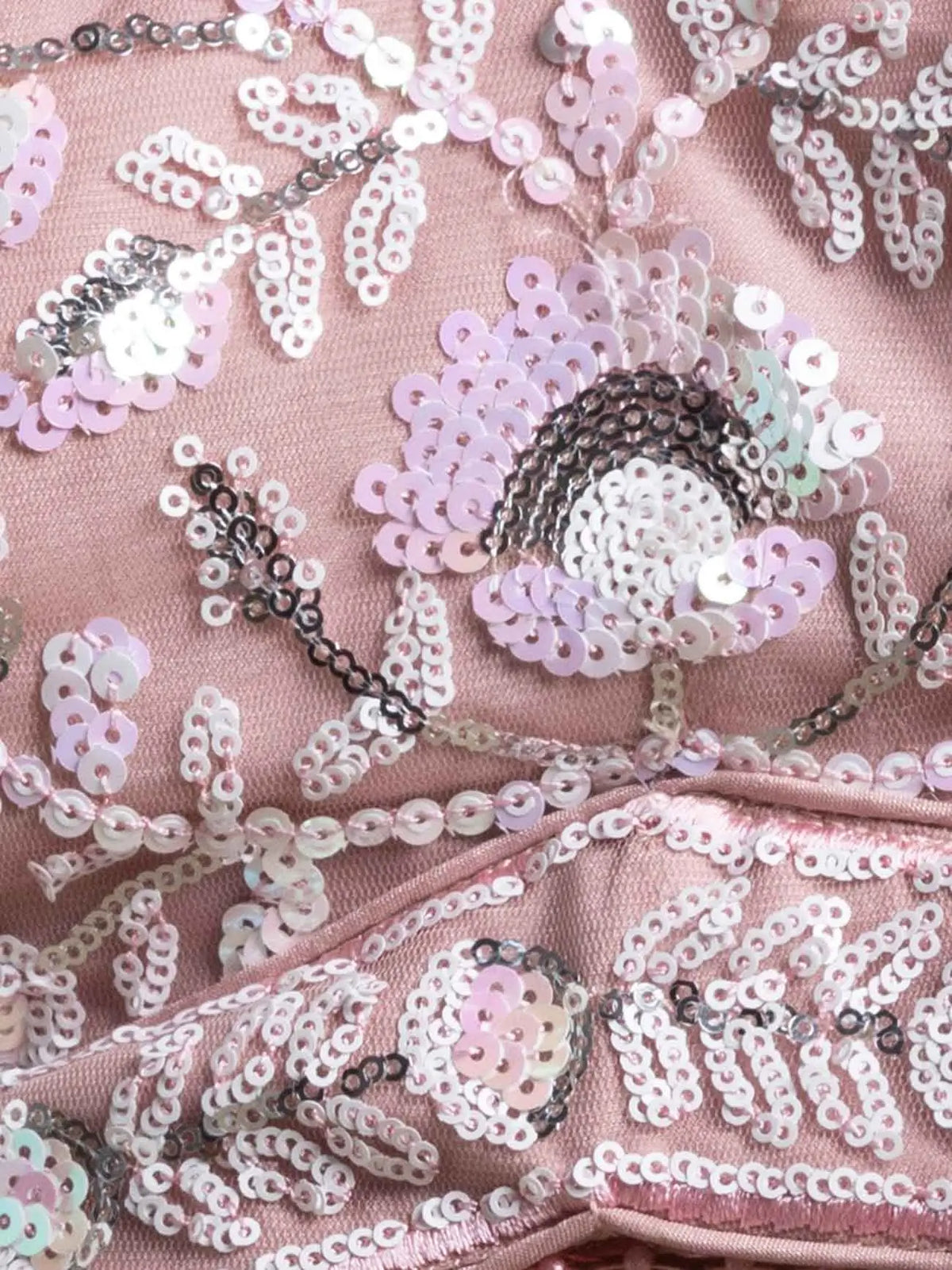 Pink Sequins Work Net Lehenga Choli