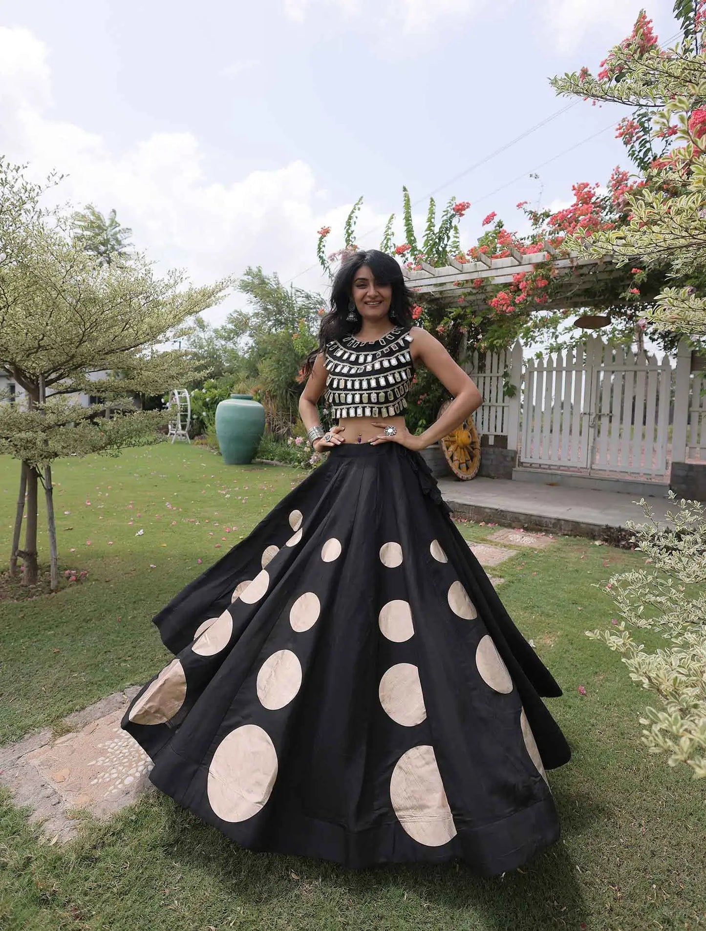 Black Designer Navaratri Lehenga Choli