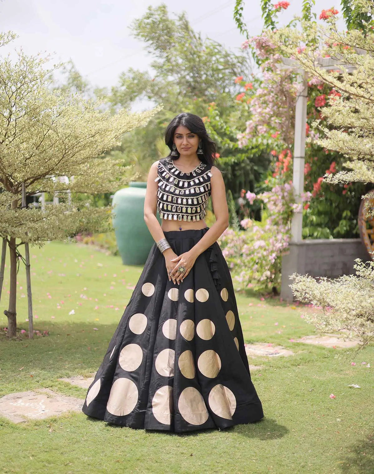 Black Designer Navaratri Lehenga Choli