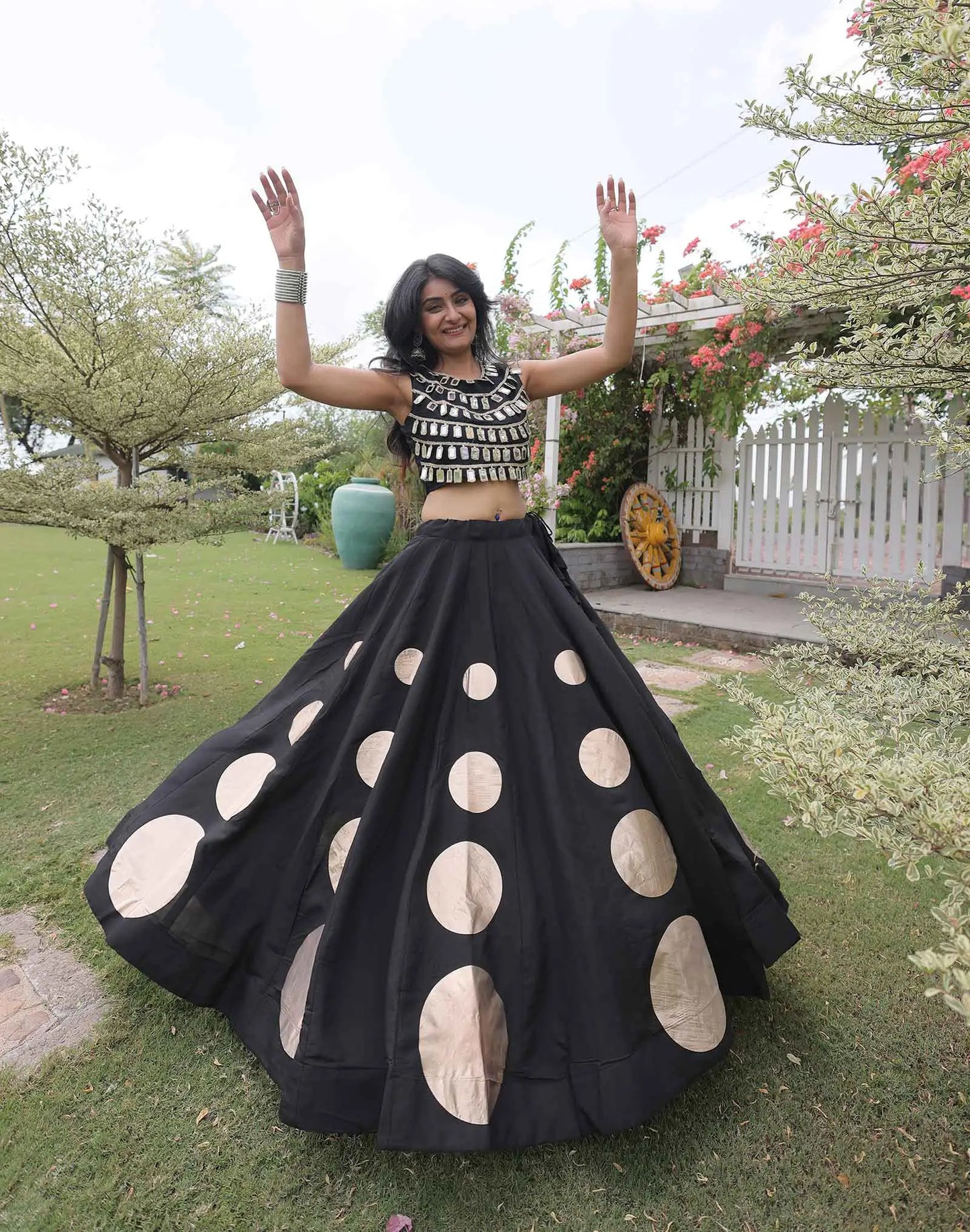 Black Designer Navaratri Lehenga Choli
