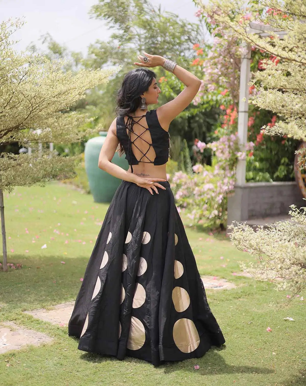 Black Designer Navaratri Lehenga Choli