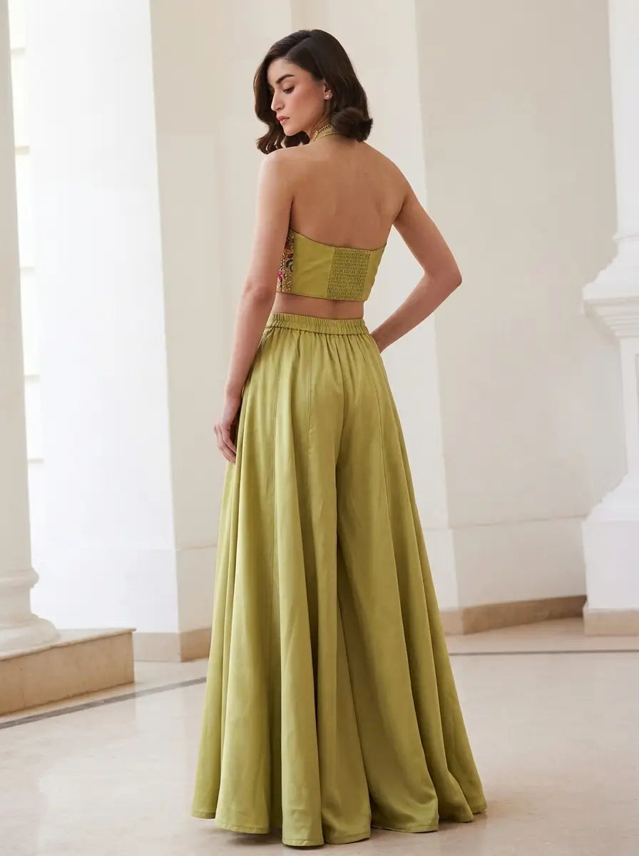 Pista Bloom Silk Palazzo Co-Ord Set
