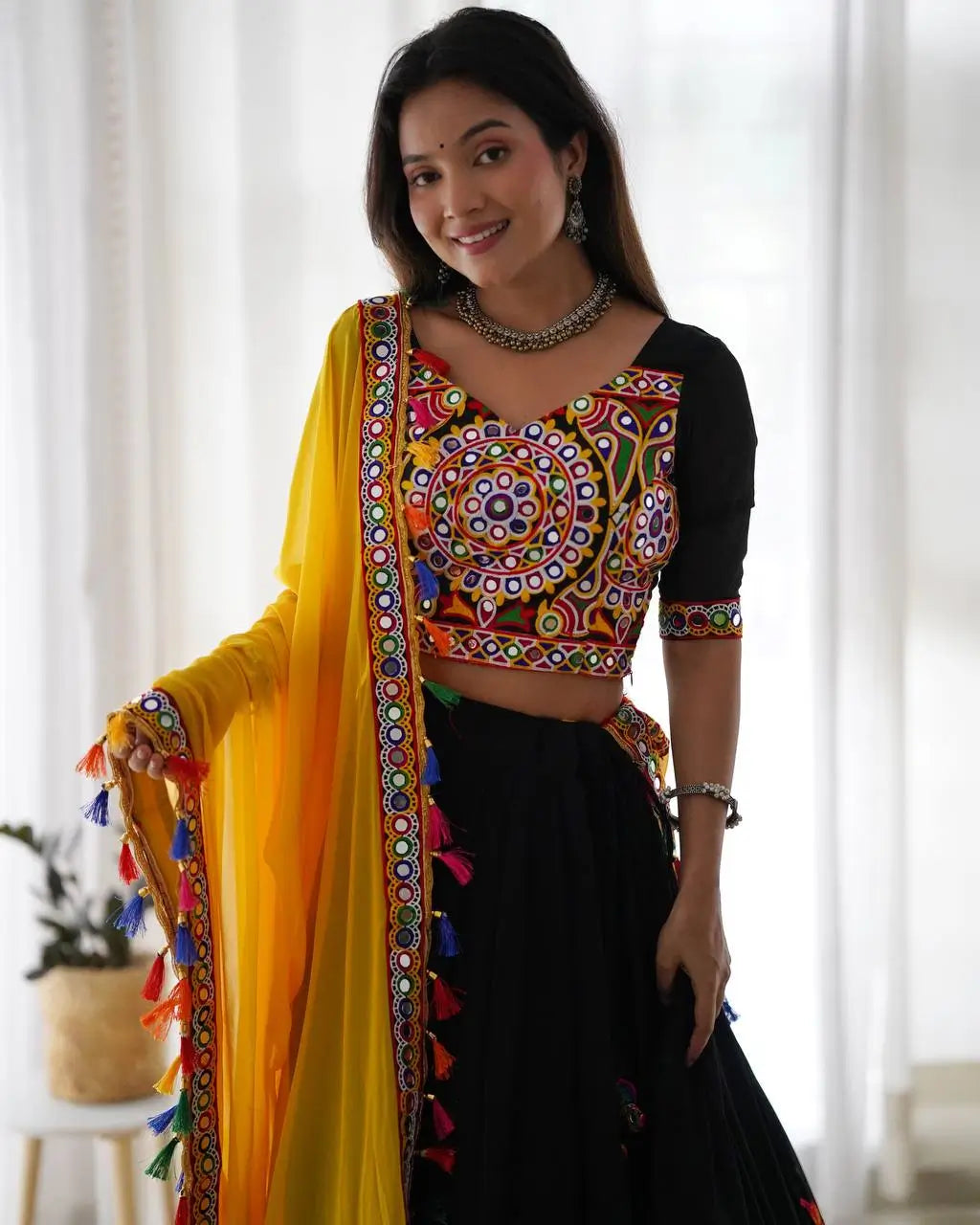 Black Traditional Lehenga Choli For Navratri
